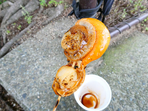 ホタテ串焼き