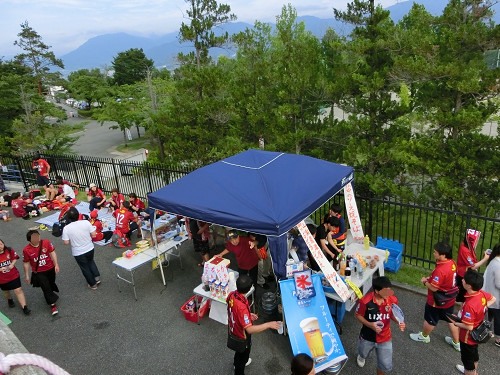 アウェイ側売店